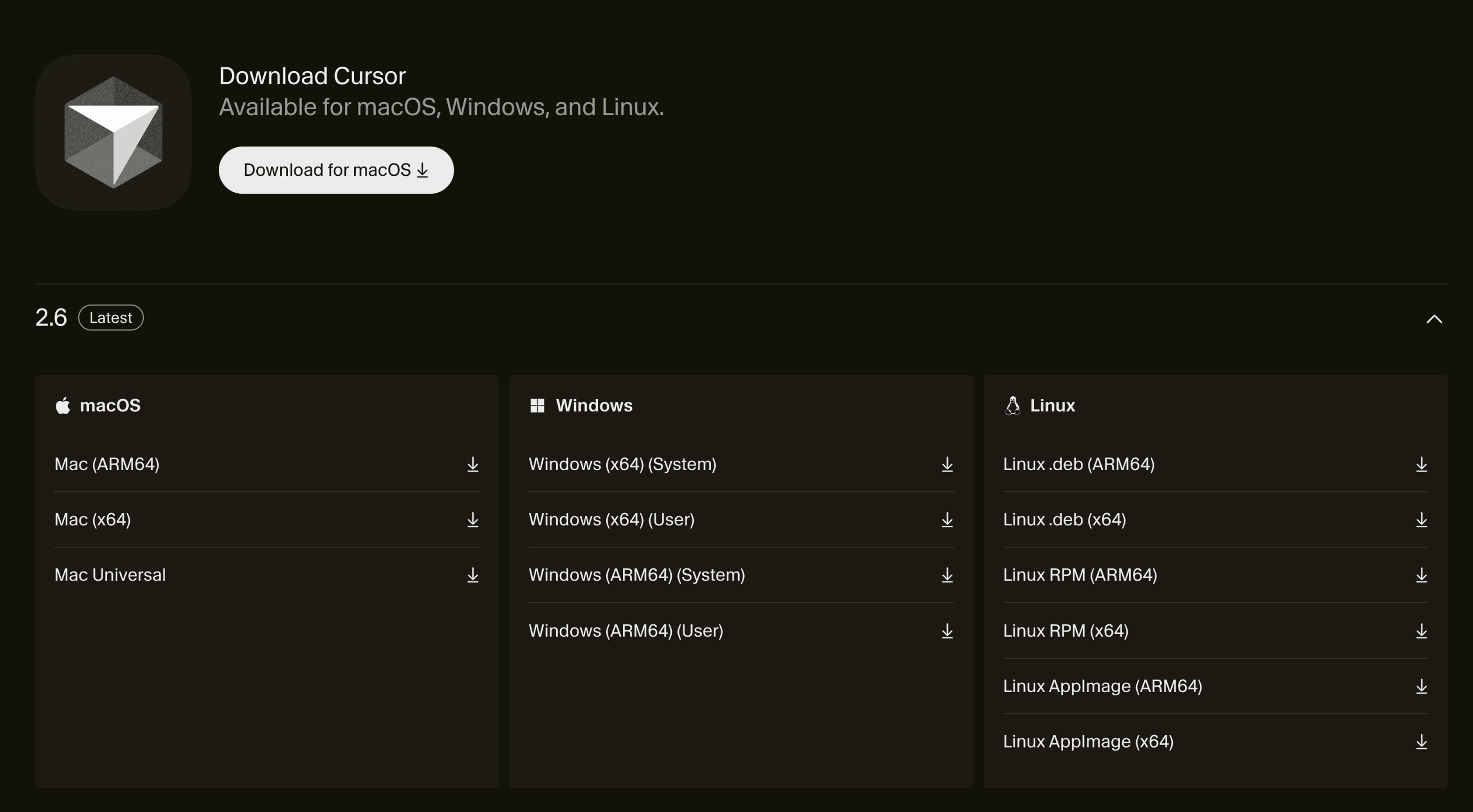 Descargar Cursor
